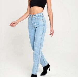 Revice Denim Ex Boyfriend Tommy Wash Jeans Straight Size 25